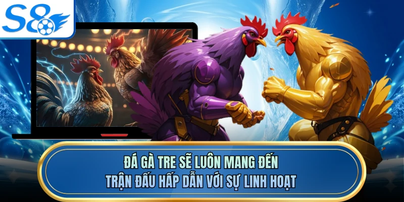 Đá gà tre sẽ luôn mang đến trận đấu hấp dẫn với sự linh hoạt